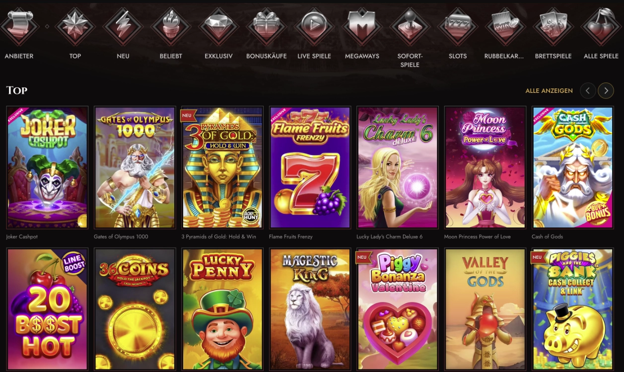 Legiano Casino Spiele